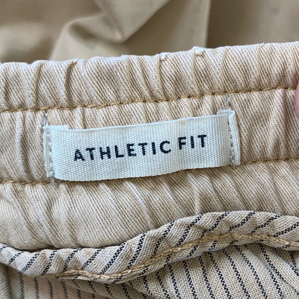 Marine Layer Saturday Chino Jogger Mens Large Tan Athletic Fit Stretch Casual - Picture 8 of 12